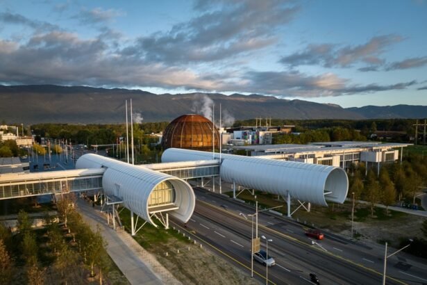 Centro para educação e difusão científica do Cern, em Genebra (Suíça) — Foto: Divulgação/Cern