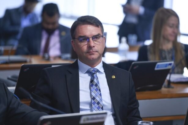 Senador Flávio Bolsonaro (PL-RJ) — Foto: Edilson Rodrigues/Agência Senado