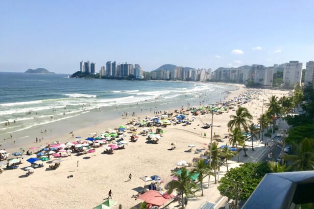 Pitangueiras Beach ,in Guaruja,Brazil