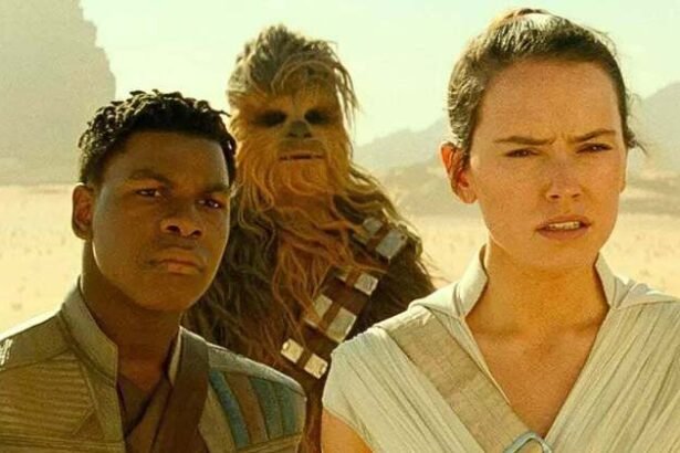 Daisy Ridley e John Boyega em Star Wars