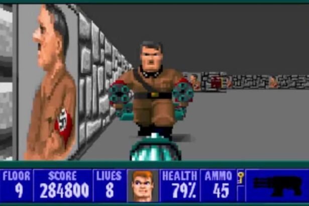 Imagem do Wolfenstein, primeiro jogo 3D