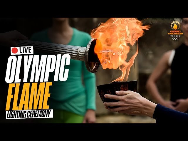 Chama olímpica para jogos de Paris é acesa, na Grécia