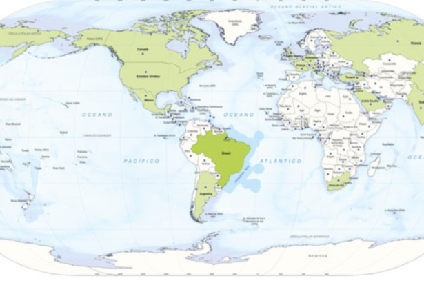 IBGE vai vender mapa com Brasil no centro do mundo | Brasil